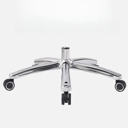 Beige Genuine Leather Swivel Ergonomic Chair with High-Back Image - 5