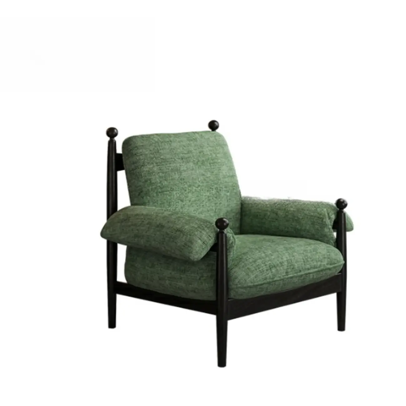 Modern Striped Accent Chair with Removable Cushion Image - 12 | homeyfad