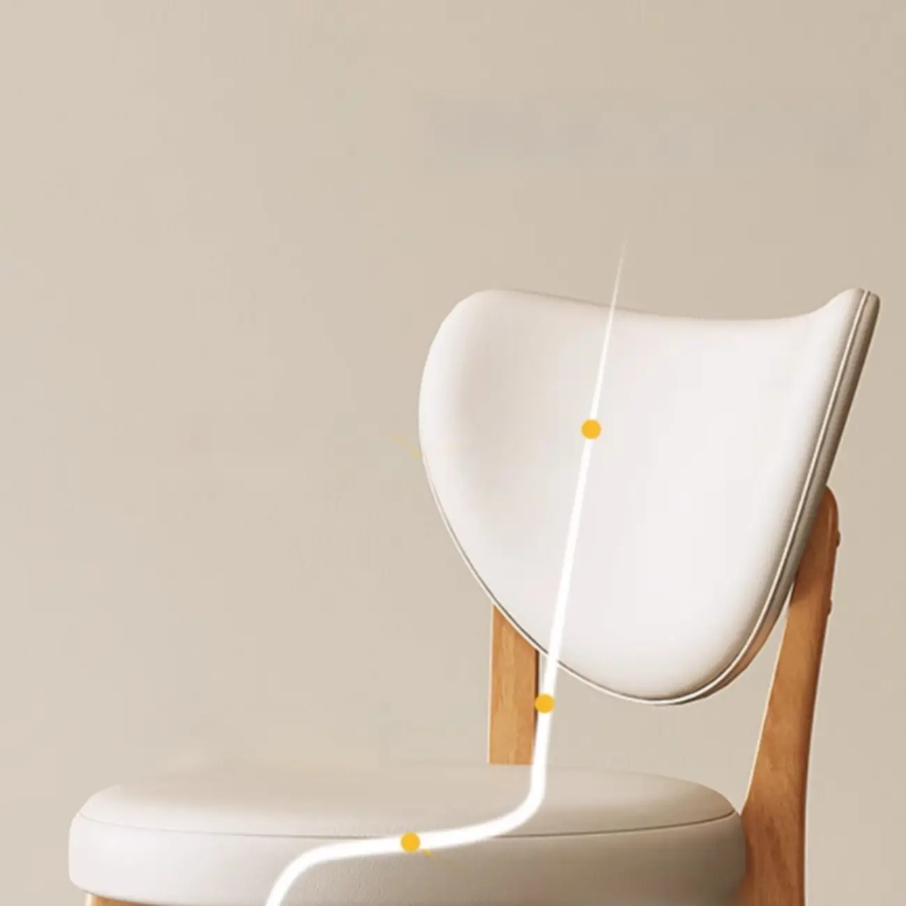 Modern Faux Leather Wingback Armless Dining Chair Image - 8 | homeyfad