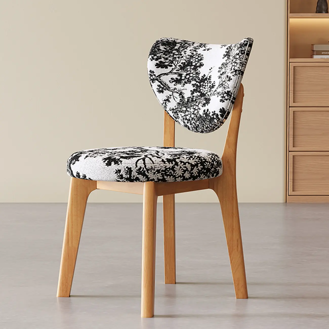 Modern Faux Leather Wingback Armless Dining Chair Image - 10 | homeyfad