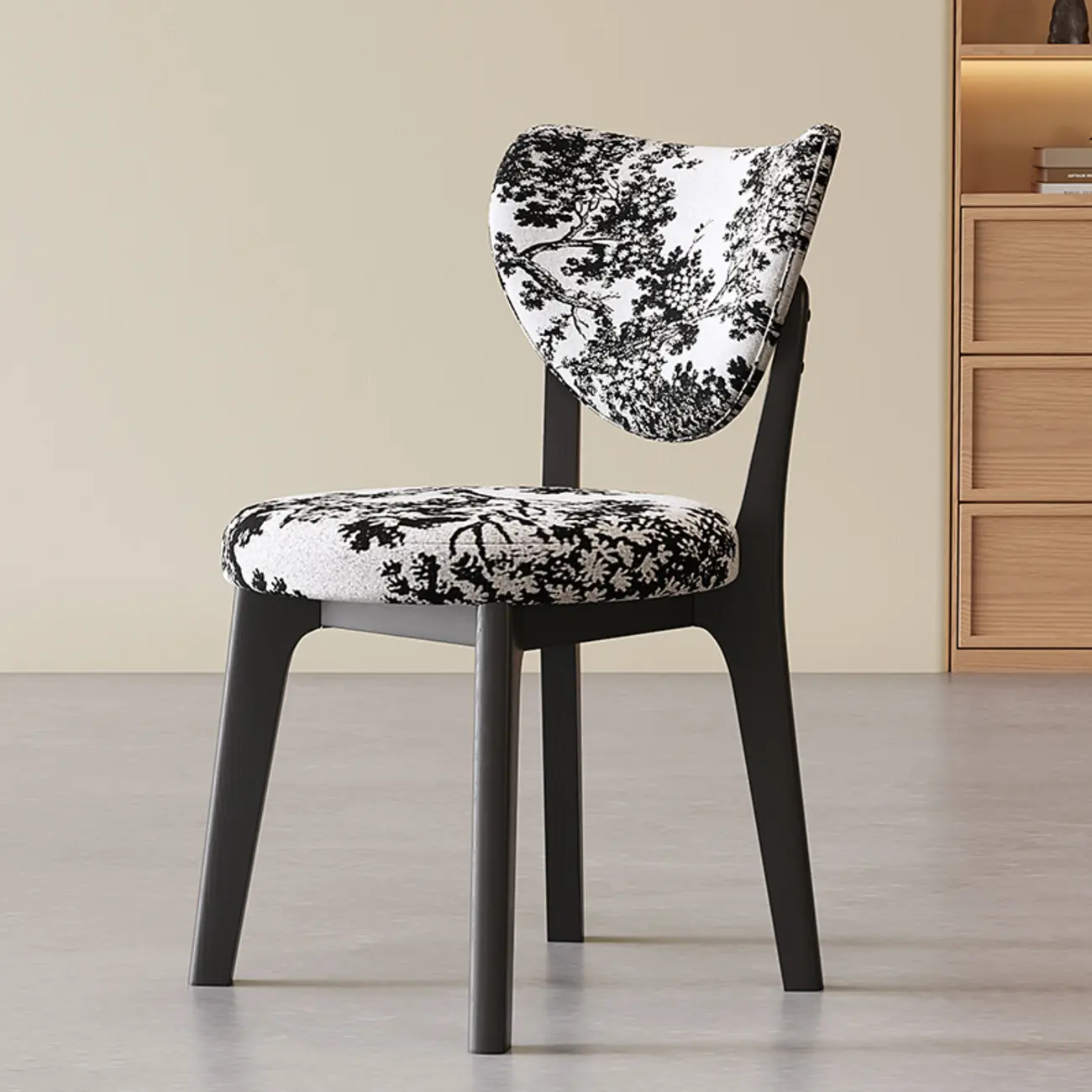 Modern Faux Leather Wingback Armless Dining Chair Image - 22 | homeyfad