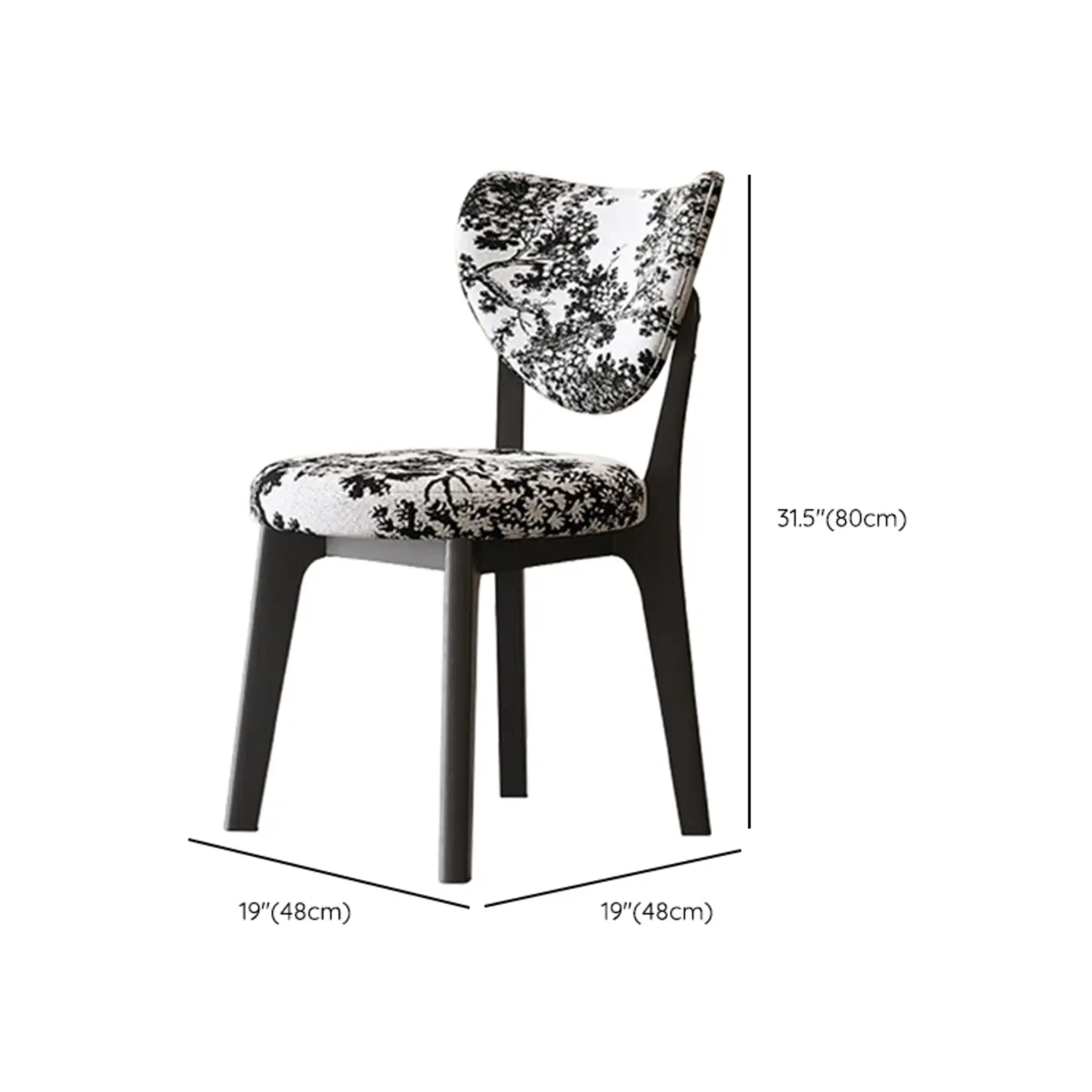 Modern Faux Leather Wingback Armless Dining Chair Image - 31 | homeyfad