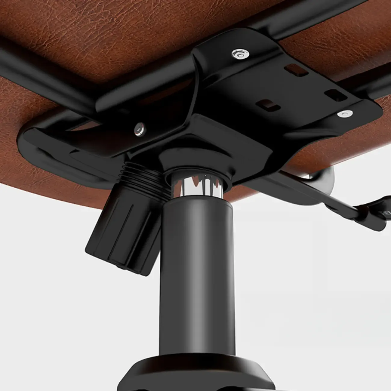 Adjustable Button-Tufted Upholstered Ergonomic Office Chair Image - 9