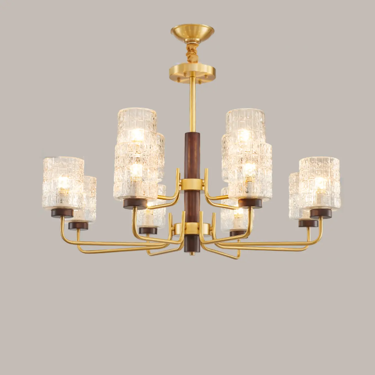 Elegant Flower Shape Orb Chandelier With Glass Shade Image - 9 | homeyfad