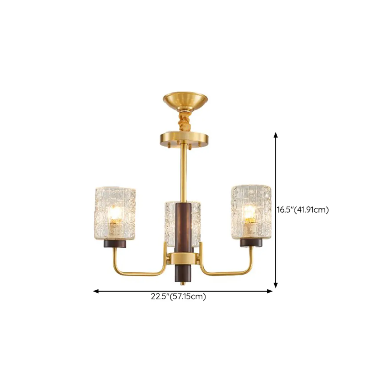 Elegant Flower Shape Orb Chandelier With Glass Shade #size | homeyfad