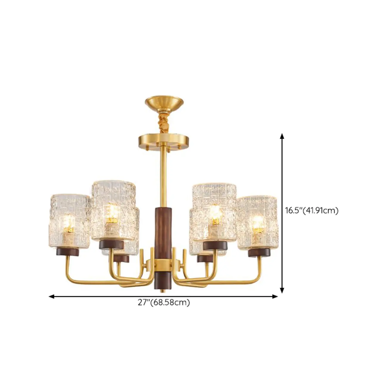 Elegant Flower Shape Orb Chandelier With Glass Shade Image - 16 | homeyfad