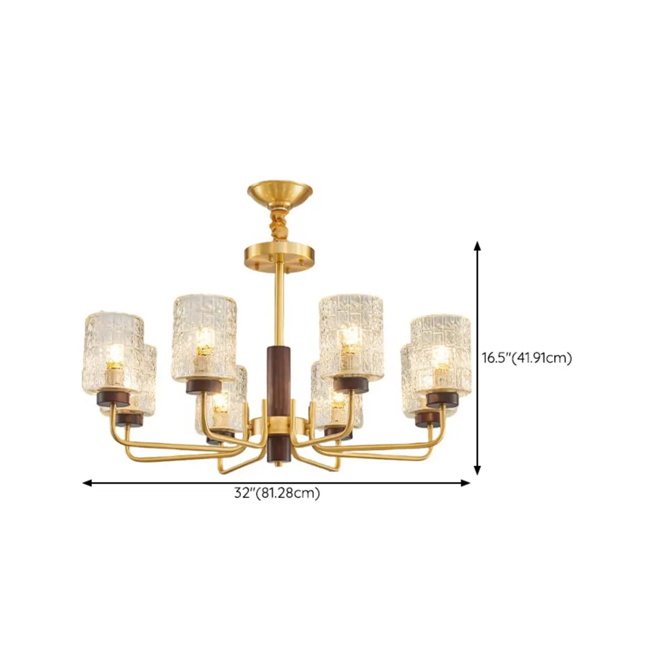 Elegant Flower Shape Orb Chandelier With Glass Shade Image - 17 | homeyfad