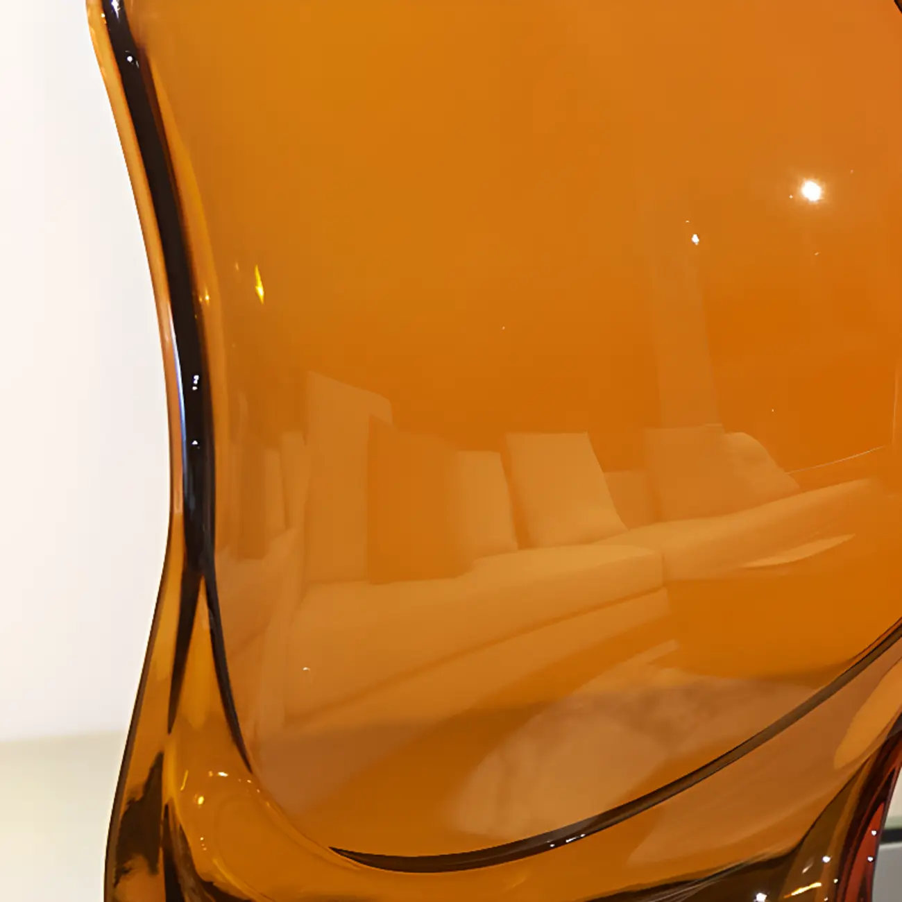 Modern Wingback Plastic Acrylic Dining Chair Image - 7 | homeyfad