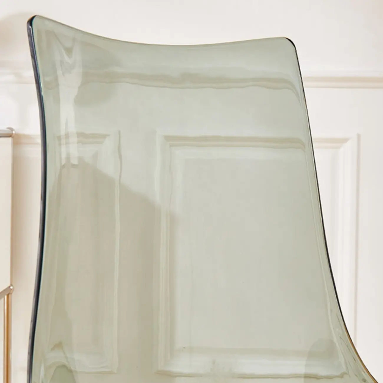 Modern Armless Plastic & Acrylic Dining Chair Image - 10 | homeyfad