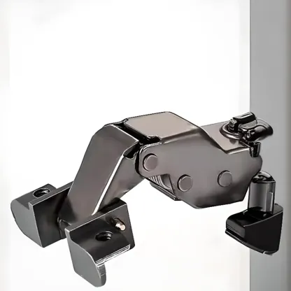 Large Black Wooden Flooring Display Cabinet with Light Image - 7