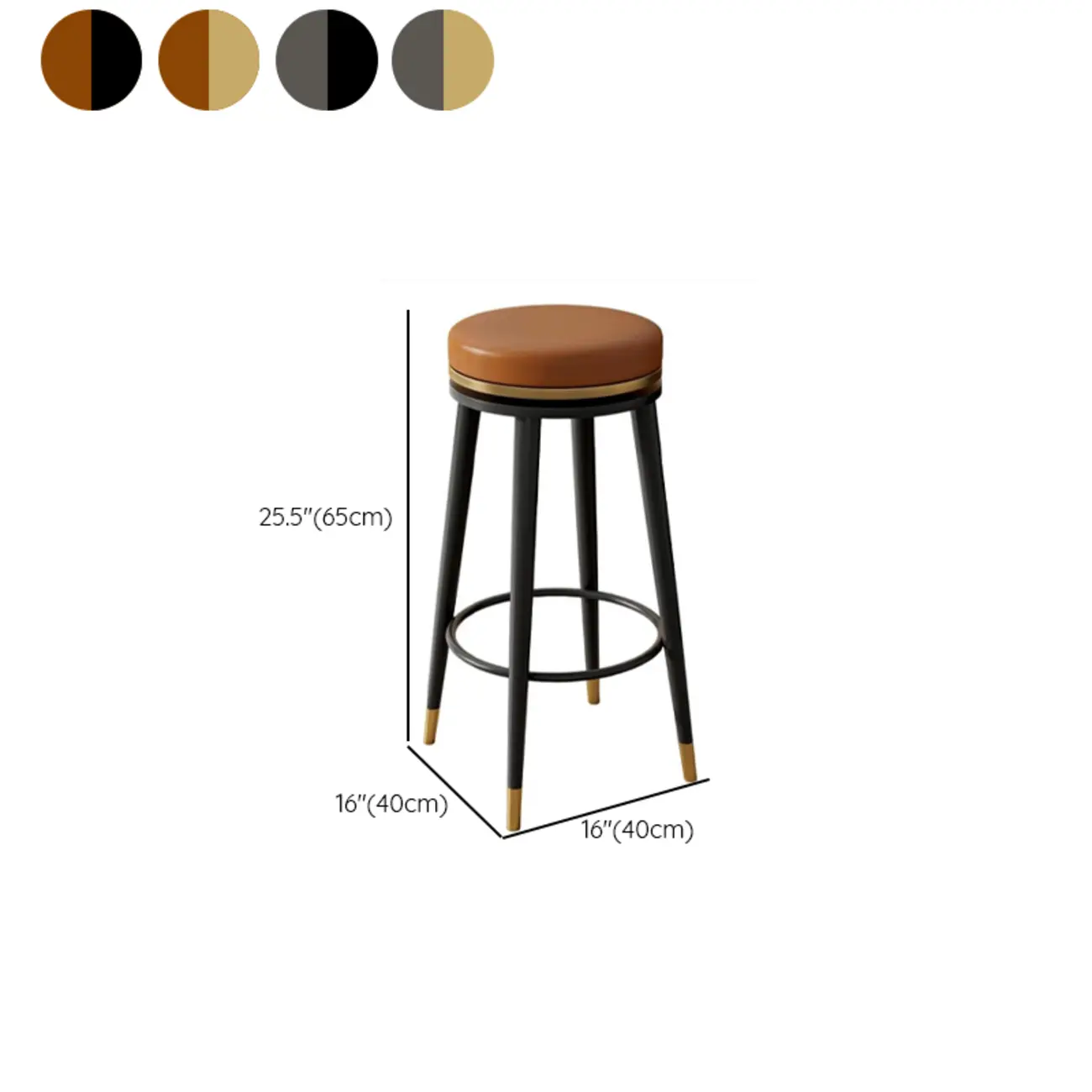 Counter Height Modern Metal Bar Stools Image - 12 | homeyfad