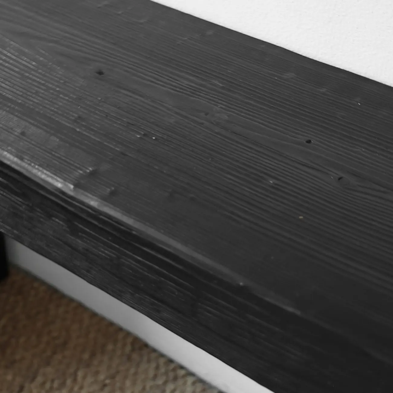 Classic Wooden Black Console Table With Dual Base Image - 4 | homeyfad