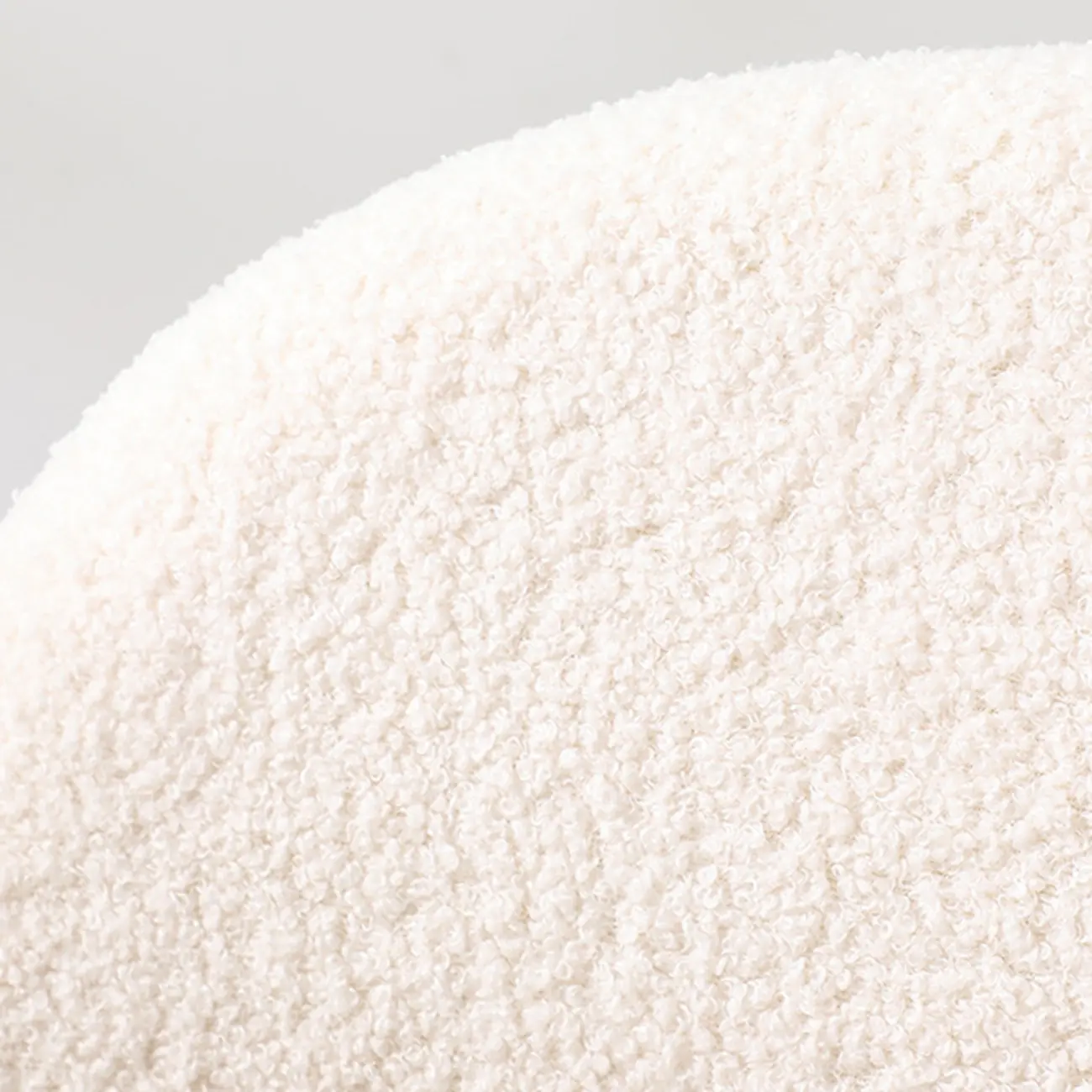 Modern Off-White Upholstered Dining Chair with Armrest Image - 7 | homeyfad