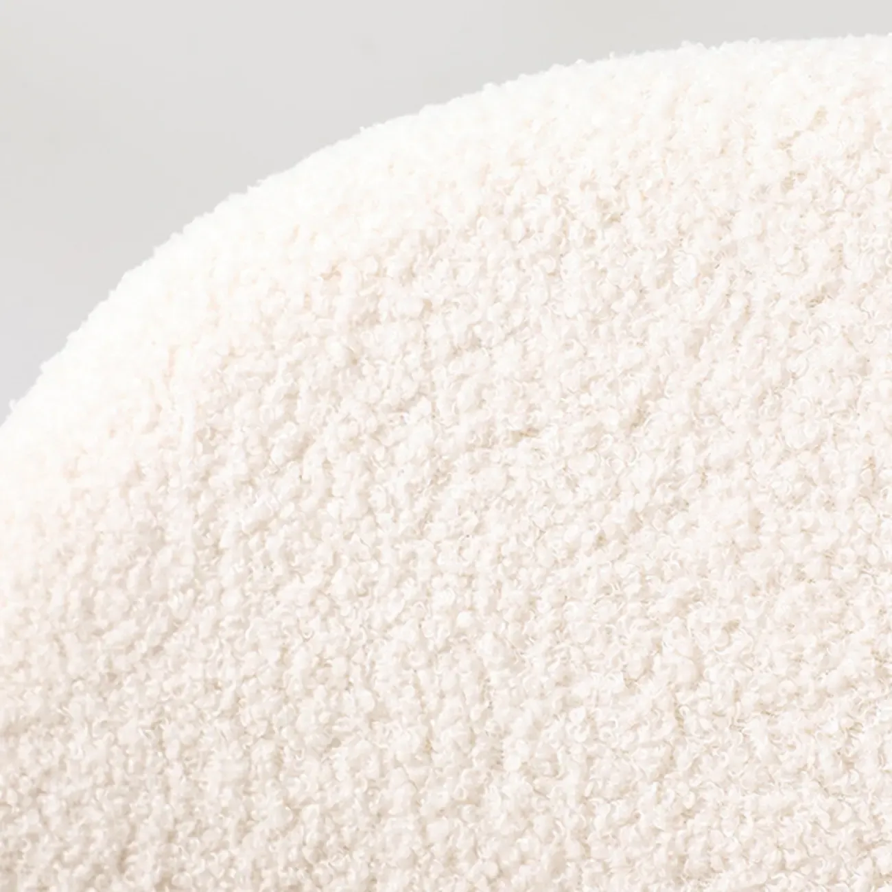 Modern Off-White Upholstered Dining Chair with Armrest Image - 7