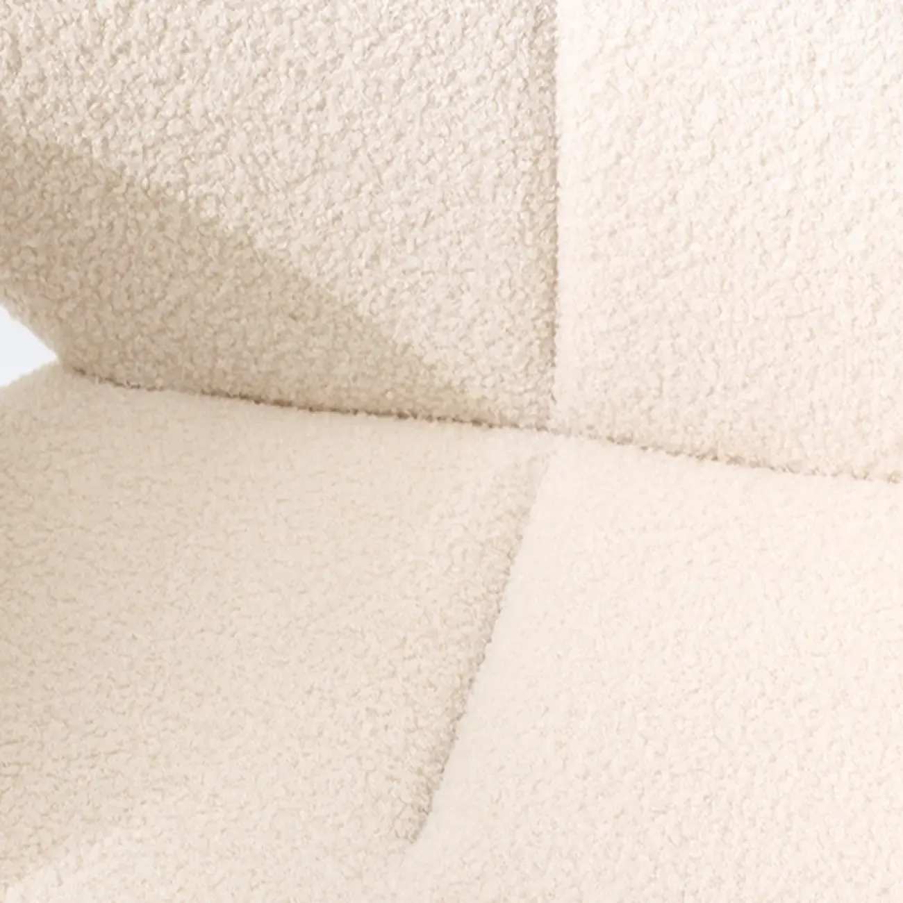 Modern Off-White Upholstered Dining Chair with Armrest Image - 8