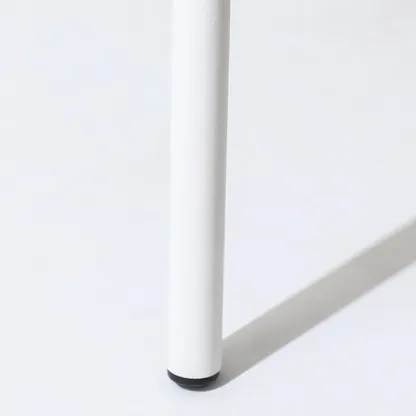 Modern Off-White Upholstered Dining Chair with Armrest Image - 9