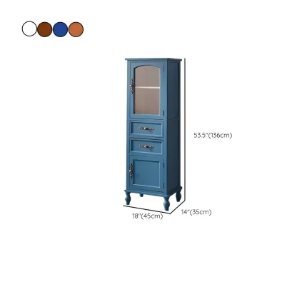 Antique Wooden Storage Walnut Narrow Buffet Cabinet Image - 35