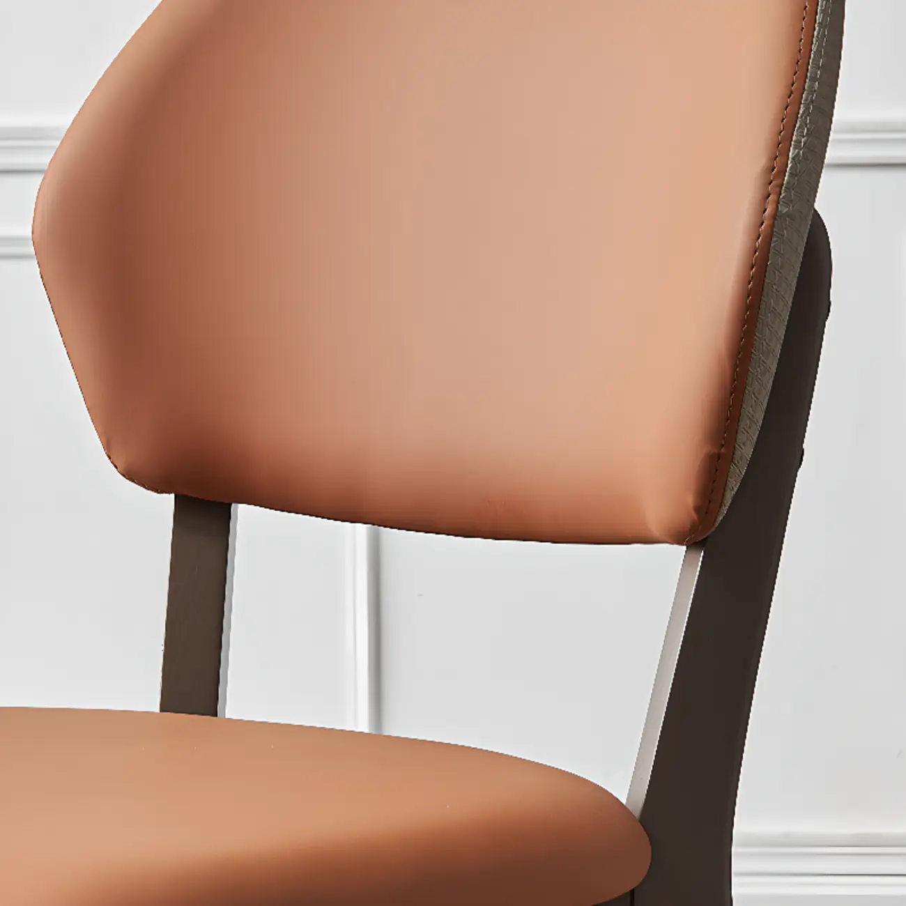 Modern Upholstered Dining Chair with Metal Legs Image - 8 | homeyfad