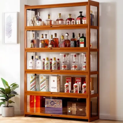 Bambusa Detached Modern Multifunctional Storage Sideboard Image - 7