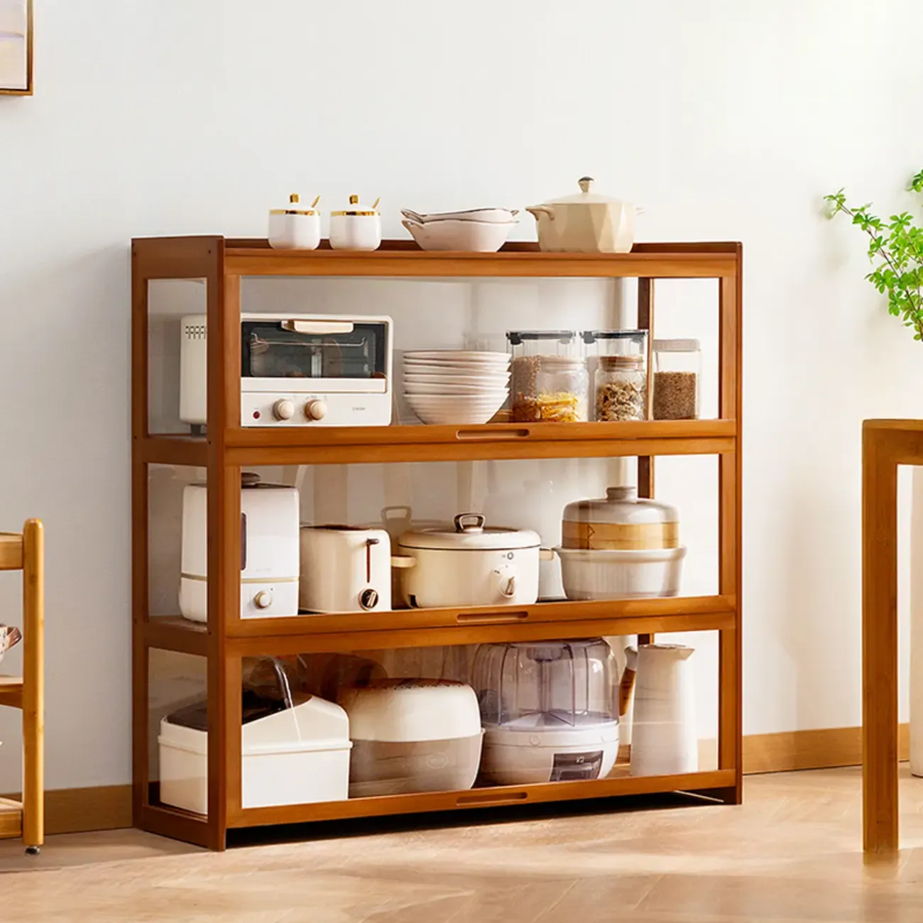 Bambusa Detached Modern Multifunctional Storage Sideboard Image - 1