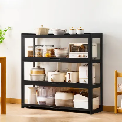 Bambusa Detached Modern Multifunctional Storage Sideboard Image - 14