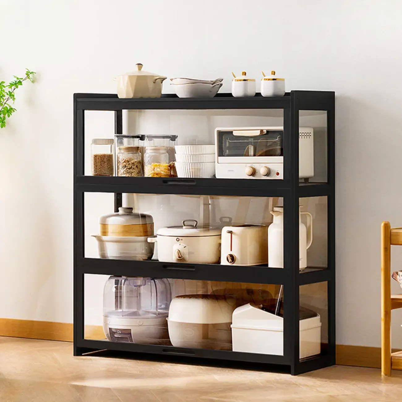 Bambusa Detached Modern Multifunctional Storage Sideboard Image - 15