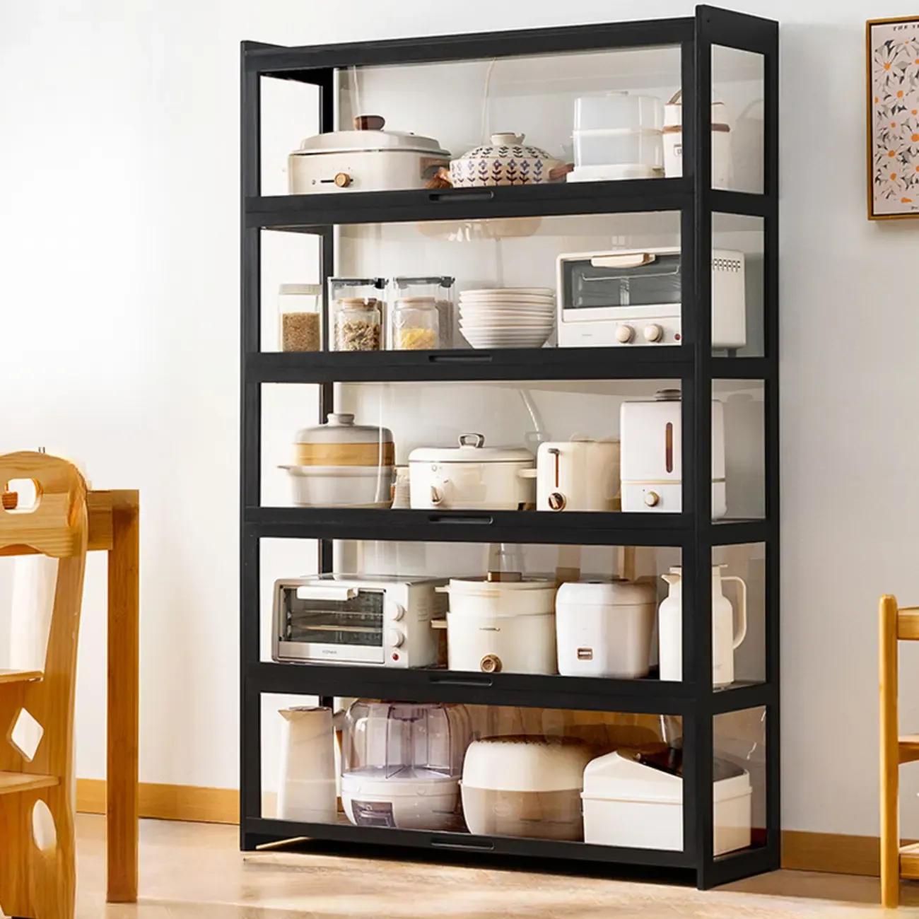 Bambusa Detached Modern Multifunctional Storage Sideboard Image - 17