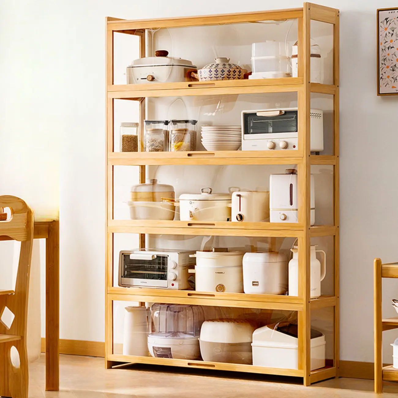 Bambusa Detached Modern Multifunctional Storage Sideboard Image - 20 | homeyfad