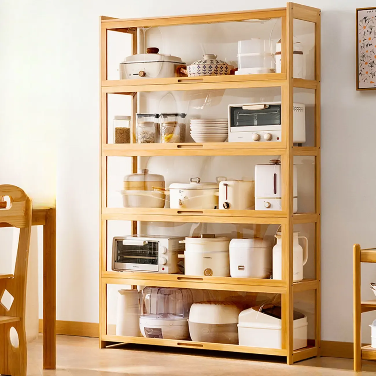 Bambusa Detached Modern Multifunctional Storage Sideboard Image - 20