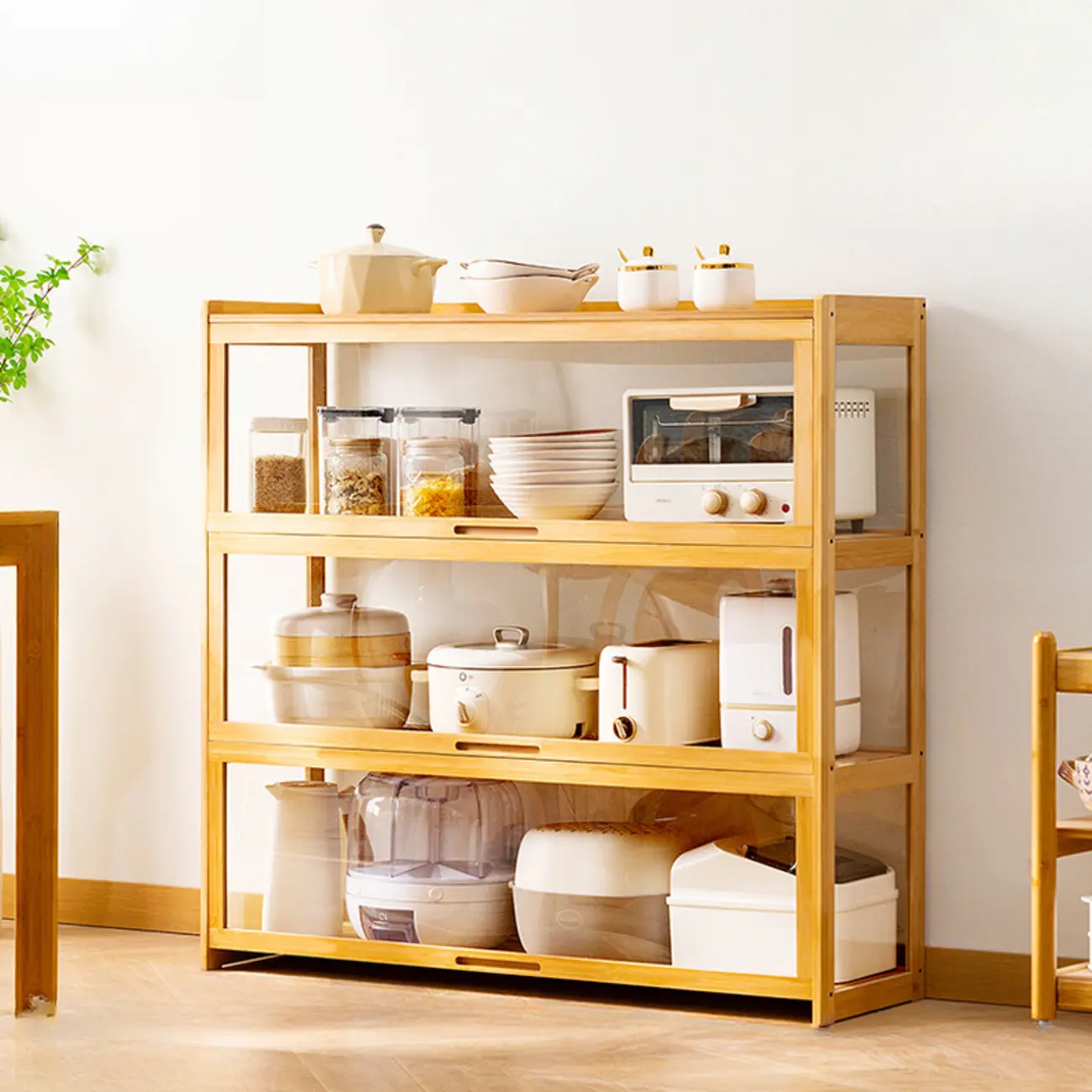 Bambusa Detached Modern Multifunctional Storage Sideboard Image - 21 | homeyfad