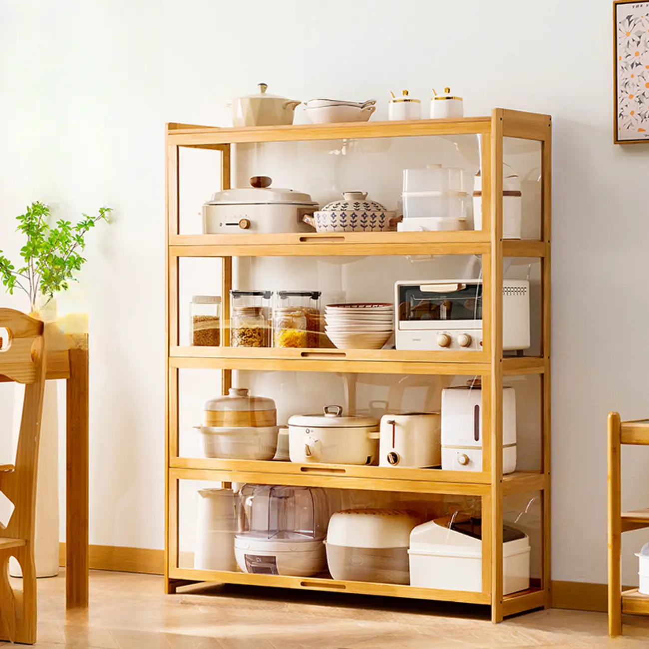 Bambusa Detached Modern Multifunctional Storage Sideboard Image - 23 | homeyfad