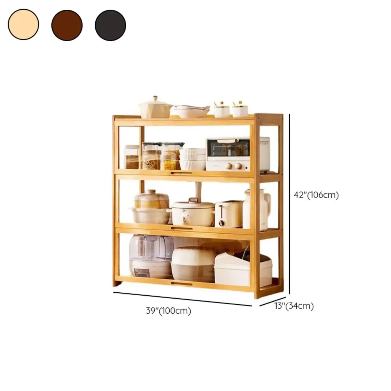 Bambusa Detached Modern Multifunctional Storage Sideboard #size