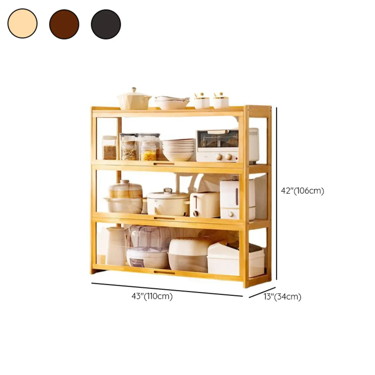 Bambusa Detached Modern Multifunctional Storage Sideboard Image - 26 | homeyfad