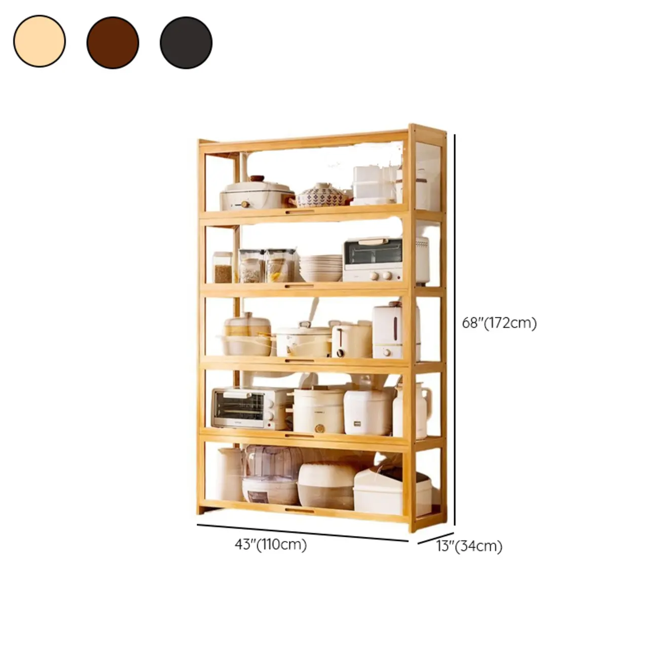 Bambusa Detached Modern Multifunctional Storage Sideboard Image - 30 | homeyfad