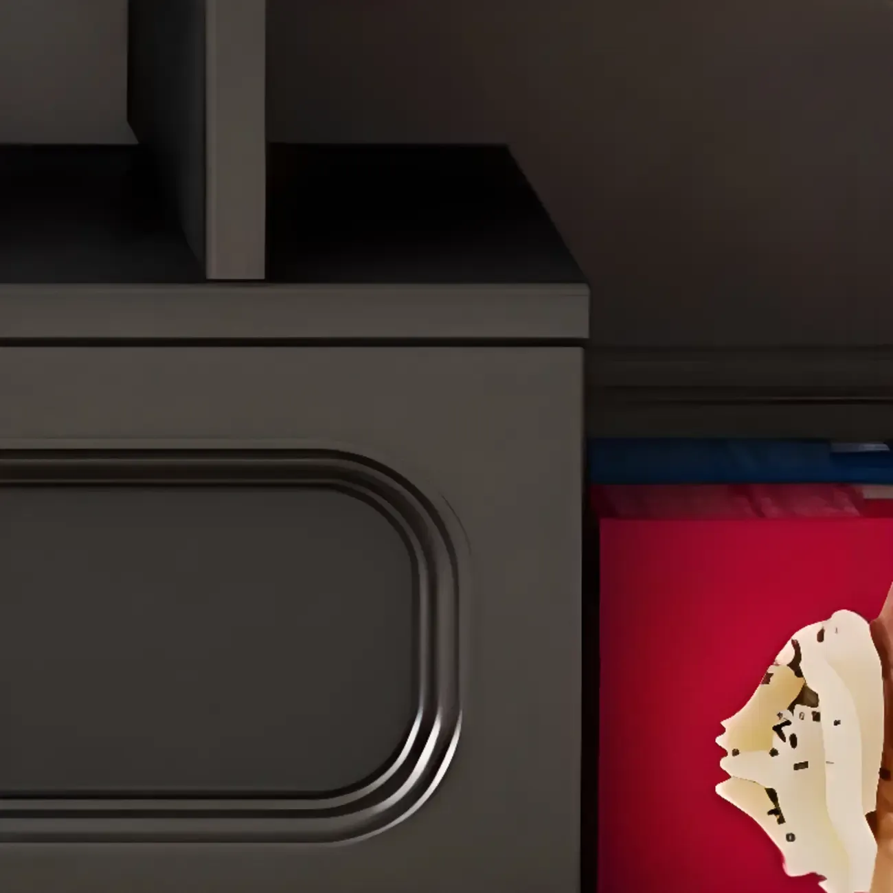 Ink Wood Mid-Century Modern TV Stand with Storage Image - 5