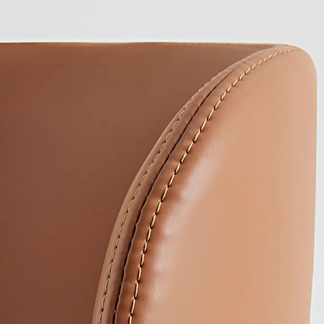 Modern Round Leather Swivel Counter Stools for Kitchen Island Image - 5 | homeyfad