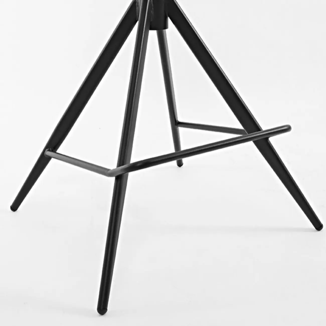 Modern Round Leather Swivel Counter Stools for Kitchen Island Image - 9 | homeyfad