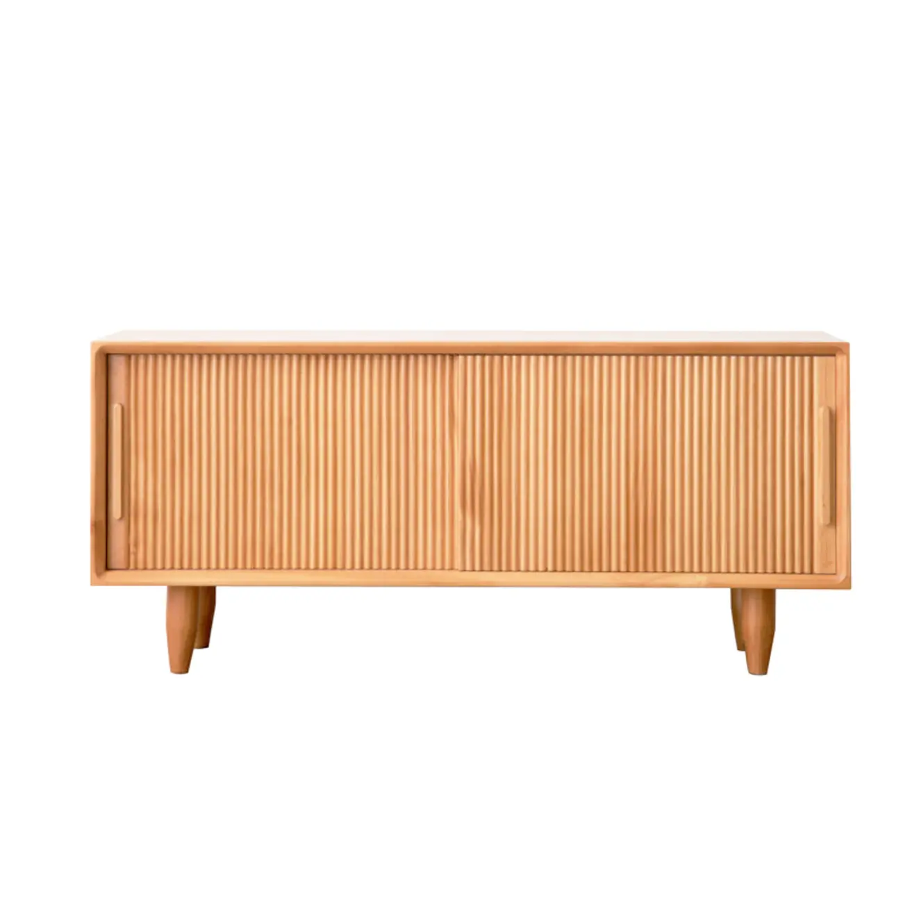 Entryway Walnut Wooden Shoe Bench with Sliding Doors Image - 12 | homeyfad