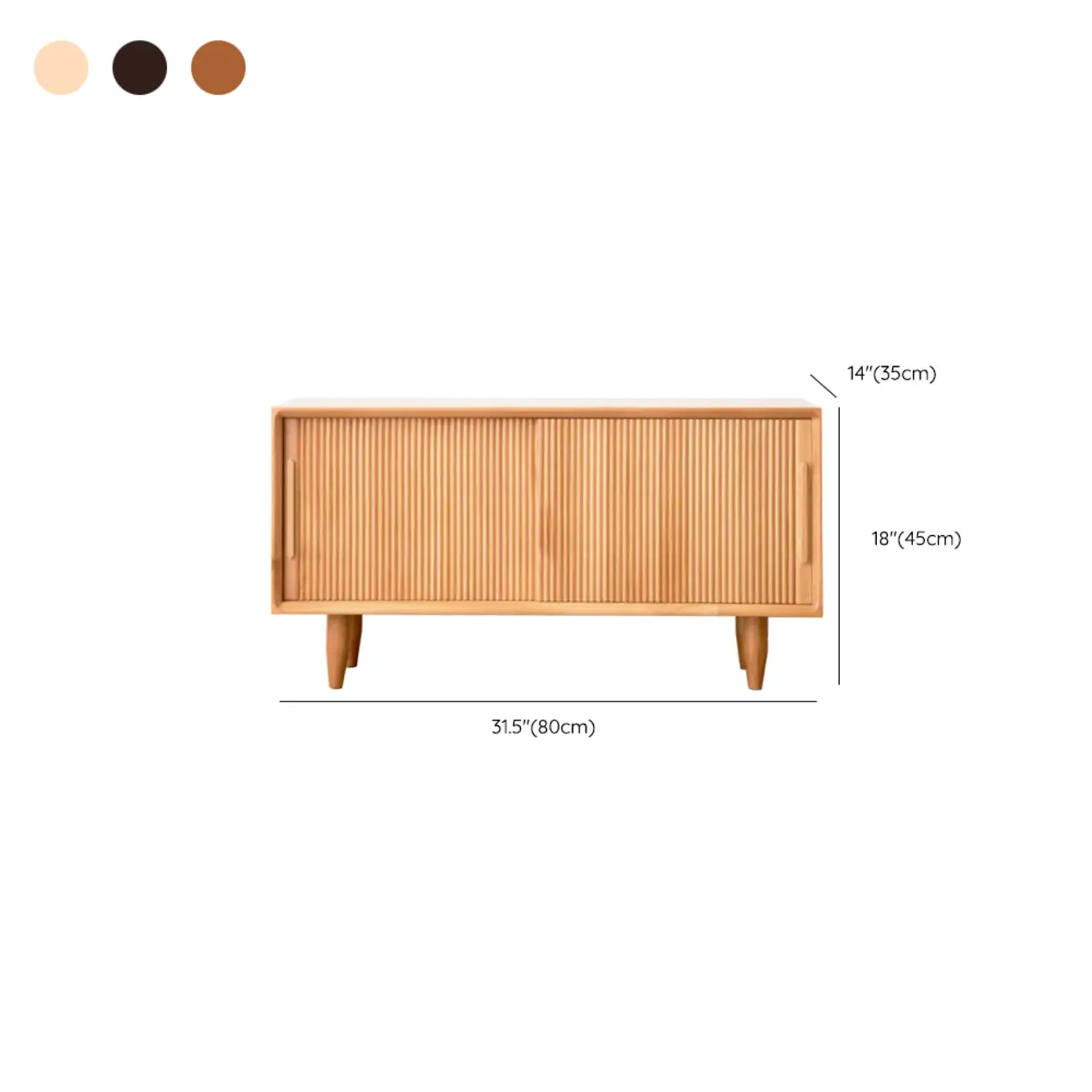 Entryway Walnut Wooden Shoe Bench with Sliding Doors Image - 20 | homeyfad