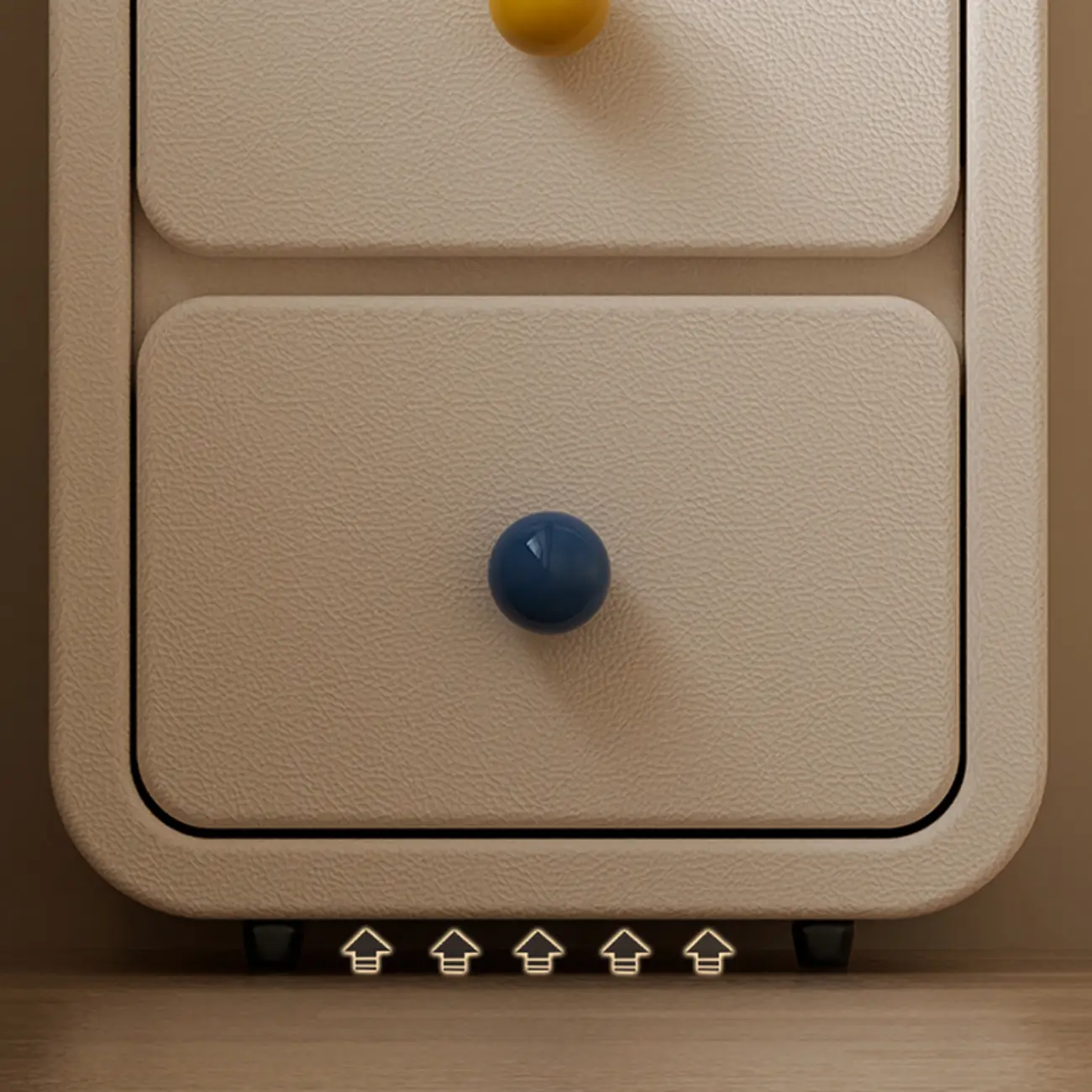 Narrow Rectangular Wood Nightstand with Drawers Image - 10 | homeyfad