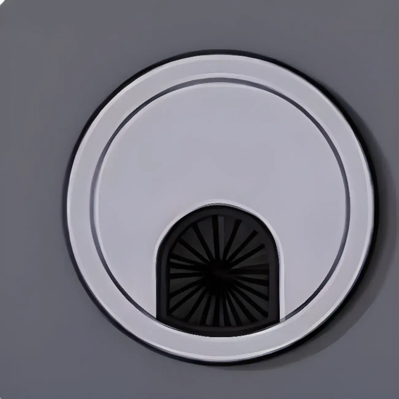 Modish Multi-Compartment Stone-Top Wood Buffet Cabinet Image - 13