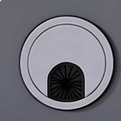 Modish Multi-Compartment Stone-Top Wood Buffet Cabinet Image - 13