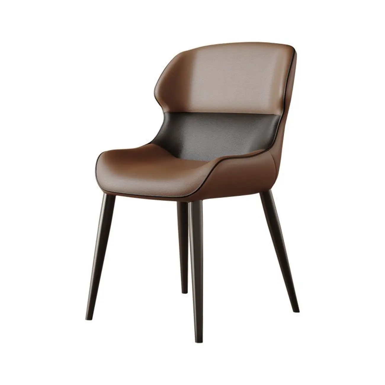 Modern Faux Leather Full Back Dining Chair Image - 11 | homeyfad