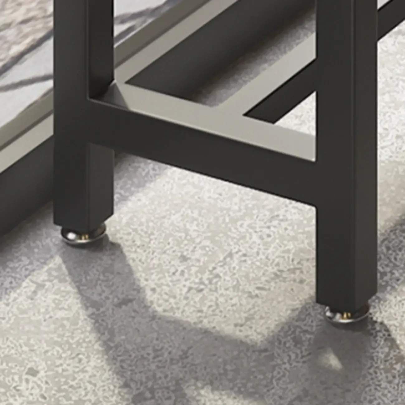 Natural Finish Rectangular Wood Metal Long Trestle Bar Table Image - 5