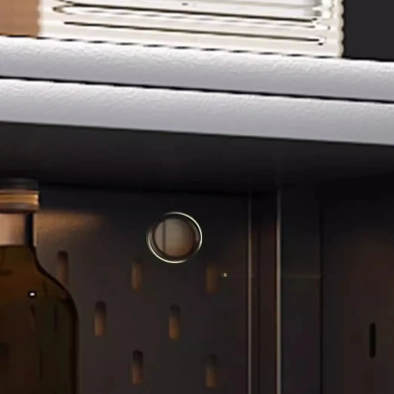 Mobile Metal Open Storage Sideboard with Glass Doors Image - 11 | homeyfad