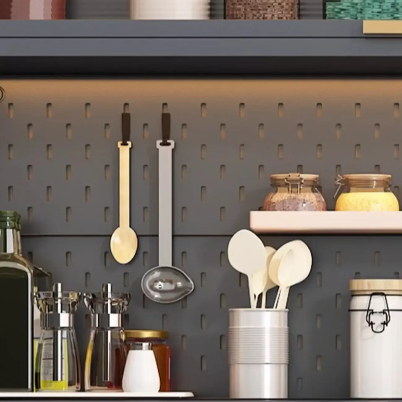 Mobile Metal Open Storage Sideboard with Glass Doors Image - 13