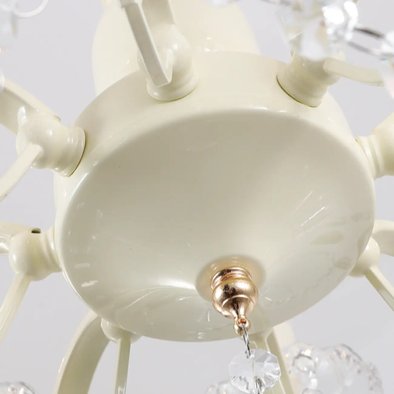 French Romantic Dimmable 8-Light Crystal Chandelier Image - 7 | homeyfad