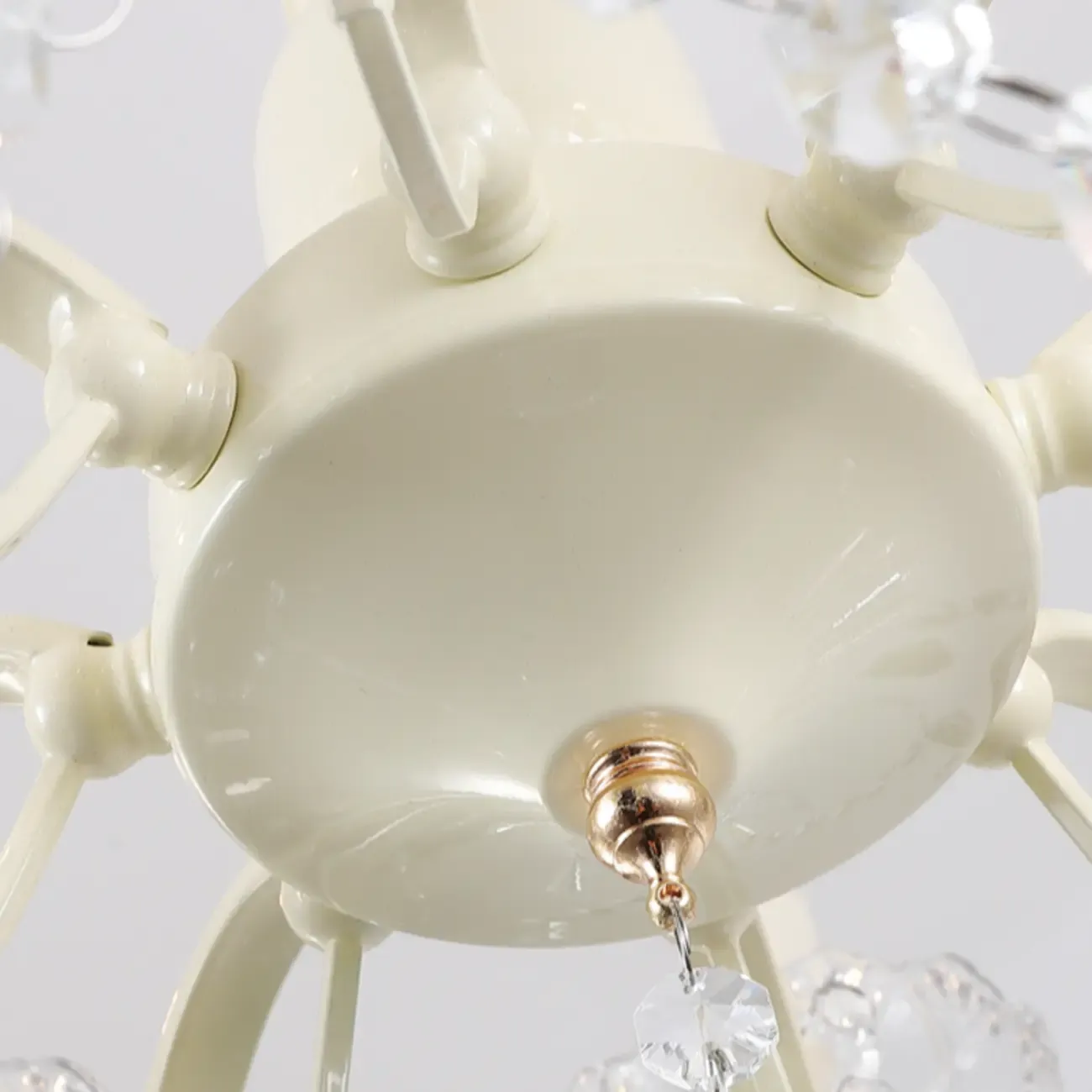 French Romantic Dimmable 8-Light Crystal Chandelier Image - 7