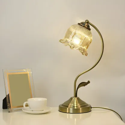 Flower Shape Amber Kids Lamp LED for Bedroom Image - 3