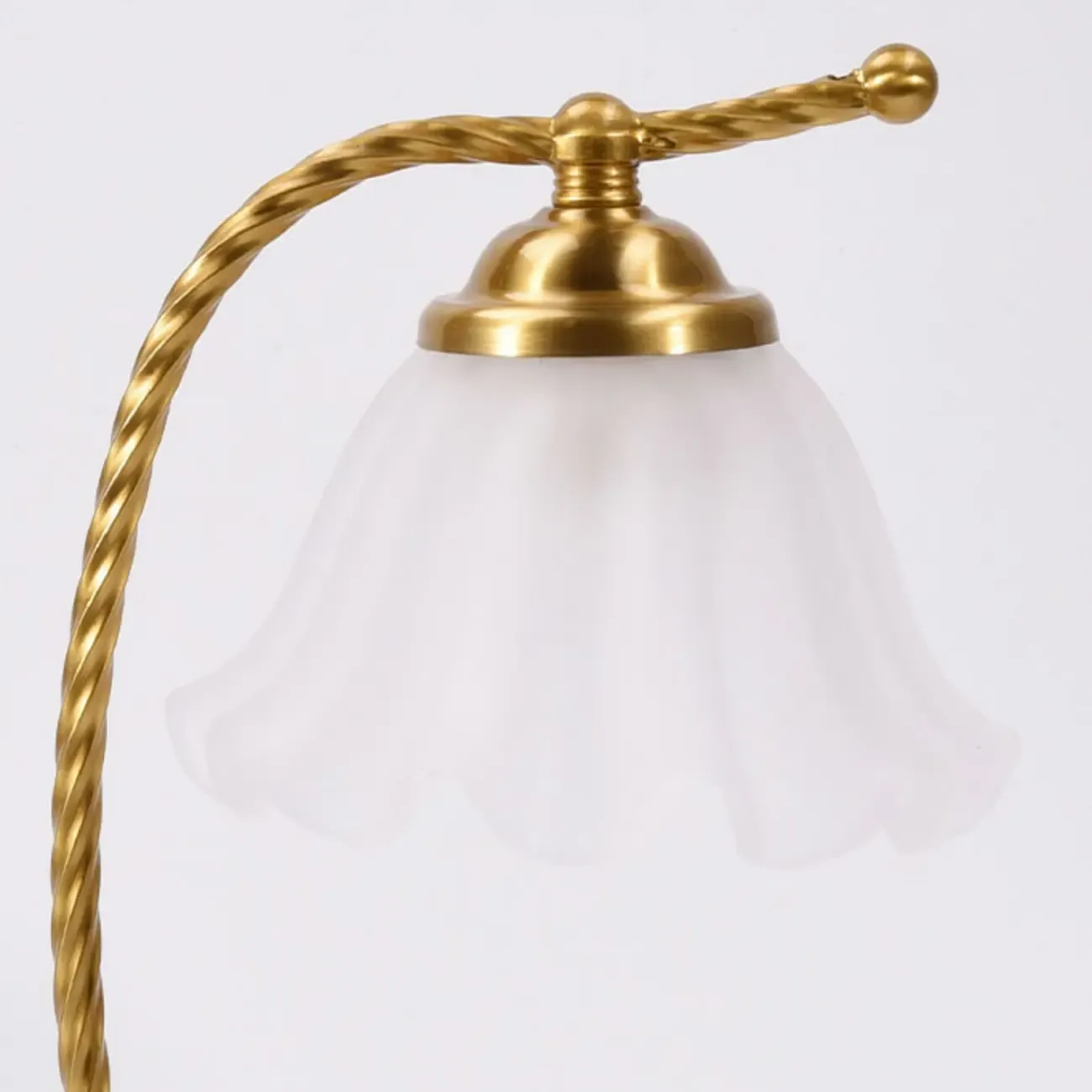 Gold Flower Kids Lamp Frosted Glass LED for Bedroom Image - 8